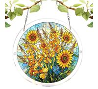 Adornos de ventana - Colgante acrílico | Adorno de rompecabezas 2D para decoración del hogar con estilo festivo, accesorio de árbol con dormitorio, sala de estar, jardín al aire libre, patio, balcón