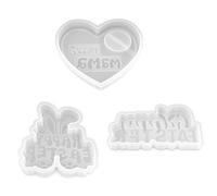 Adornos de yeso de silicona con forma de Feliz Pascua para decoración navideña, suministros de decoración de Pascua