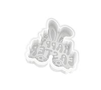 Adornos de yeso de silicona con forma de Feliz Pascua para decoración navideña, suministros de decoración de Pascua