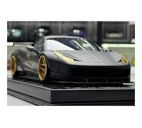 Adornos Decorativos Estáticos De Resina para El Modelo 458 GT 1.0 Escala 1:18 Ideal como Recuerdo para Aficionados Exquisita Artesanía Decoración(Carbon Fiber Base)