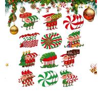 Adornos en miniatura de Navidad - Mini accesorios de jardín de hadas de resina | Decoración de paisaje con Papá Noel, muñeco de nieve, cascanueces para fiestas de vacaciones y decoración del hogar