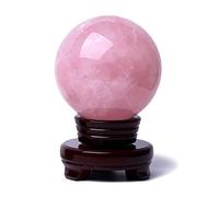 Adornos Esfera de cristal Exquisito polvo áspero natural Adornos de bolas de cristal Adornos de escritorio Oficina Sala de estar Feng Shui Decoraciones para el hogar Bola de adivinación Bola de