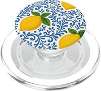 Adornos florales con limones PopSockets PopGrip para MagSafe