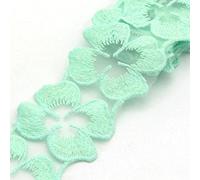 Adornos for coser, 1 yarda/lote de adornos de encaje Floral for decoración de bodas, costura de vestidos DIY(Color 14 1.97in)