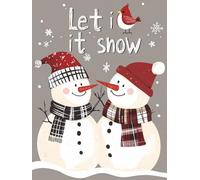 Adornos Navidad Diamond Painting Adultos NiñOs Muñeco de nieve Kits, Diamond Painting Aves Principiantes, Redonda Full Drill Diamante Art, Decoracion Hogar Y Invierno Navidad Regalo 50x70cm u-461