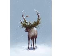 Adornos Navidad Diamond Painting Adultos NiñOs Renos Kits, Diamond Painting Nieve Principiantes Adultos, Redonda Full Drill Diamante Art, Decoracion Hogar Y Invierno Navidad Regalo 90x120cm u-494