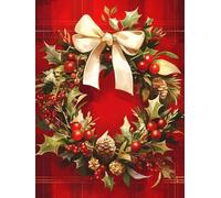 Adornos Navidad Pintar Por Numeros NiñOs Adultos rojo, Avellanas Paint By Numbers Adult, Invierno DIY Pintura Regalos Navidad Manualidades Adultos, Para Decoracion Hogar Pared, Sin Marco 50x70cm p-150