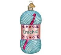 Adornos navide os de vidrio soplado hechos a crochet del Viejo Mundo para el rbol de Navidad