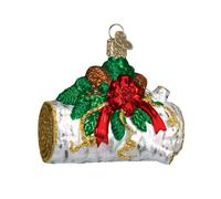 Adornos navide os de vidrio soplado para el rbol de Navidad, regalos para el hogar del Viejo Mundo, tronco de Navidad