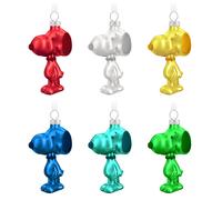 Adornos navide os Hallmark Keepsake 2023 de Snoopy de The Peanuts Gang. Juego de 6 adornos de cristal para fan ticos de Peanuts.