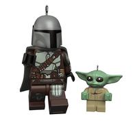 Adornos navide os Hallmark Keepsake 2023 Juego de 2 minifiguras LEGO Star Wars de The Mandalorian y Grogu Regalos para fan ticos de Star Wars