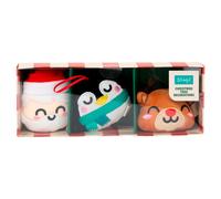 Mr. Wonderful - Adornos navideños para un árbol de ensueño - Papá Noel, pingüino y Reno