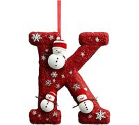 Adornos navideños, adornos para árbol de Navidad, 35 letras decorativas para el hogar, adornos personalizados para manualidades, muñeco de nieve, adorno colgante con letras, decoración navideña.