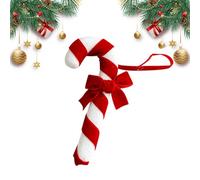 Adornos navideños con bastones de , bonitas decoraciones navideñas rojas y blancas | Adornos navideños con bastones de para las vacaciones en el hogar Decoraciones navideñas con
