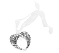 Adornos Navideños De Alas De ángel De Doble Cara, Adorno De Memoria Amorosa Un Pedazo De Mi Corazón Está En El Cielo Adorno para árbol De Navidad