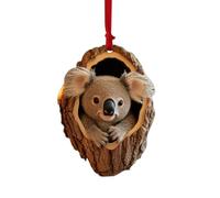Adornos Navideños de Animales del Bosque | Patrón de Árbol de Navidad | Decoración Colgante Acrílica 2D para Árboles de Navidad