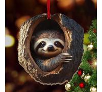 Adornos navideños de Animales | Patrón Animales del árbol de Navidad | Decoración Animales del Bosque | Adornos Colgantes de Navidad acrílicos 2D, Decoraciones para decoración de árboles de Navidad