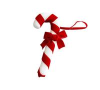 Adornos navideños de bastones de , bonitos adornos navideños rojos y blancos, juego con el nombre de bastones de