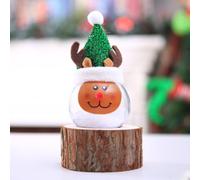 Adornos navideños de muñecos de nieve, bolas navideñas colgantes con luces, adornos para el árbol de Navidad.