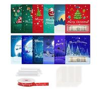 Adornos navideños divertidos,Adornos navideños para dinero | Titular del dinero de dibujos animados del árbol de Navidad | 12X linda decoración de festival, porta dinero portátil para fiesta, sala de