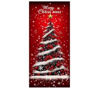 Adornos navideños festivos para árbol y cabaña nevada, tapiz decorativo para puerta, decoración de fiesta de vacaciones, celebración de invierno, cubierta de entrada