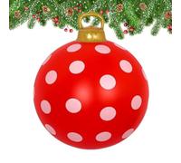 Adornos Navideños Hinchables Decoraciones Y Accesorios Rojos Y Blancos | Bolas Decorativas Hinchables para Interior y Exterior Jardín Patio Fiestas de Invierno y Festivales