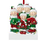 Adornos navideños personalizados para la familia: decoraciones personalizadas del árbol genealógico | Recuerdos del apellido, adornos de vacaciones grabados, adornos de cerámica 2024, decoración de