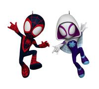 Adornos navideos Hallmark Keepsake 2025 Marvel Spidey y sus increbles amigos Spin y Ghost-Spider Set de 2 regalos para fanticos de Marvel