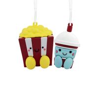 Adornos navideos magnticos para rbol Hallmark Better Together Popcorn & Slushie (juego de 2)