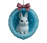 Adornos para árbol con animales - Colgantes artesanales de acrílico 2D | Decoraciones navideñas animales colgantes para árboles | Para casa, dormitorio, granja, fiesta, festival exterior pared