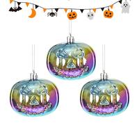 Adornos para Árbol De Halloween,Adornos De Otoño Calabaza | Colgantes Sonrisa Terror para Chimenea Puertas Principales