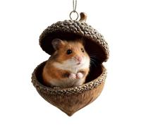 Adornos para árbol de Navidad, 8 cm, acrílico 2D, diseño de cono de pino | Decoración de árbol de Navidad, adornos navideños para el hogar, pared, ventana, estante, oficina, coche, espejo, bolsa