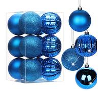 Adornos para árbol de Navidad de 8 cm, 12 piezas de bolas de Navidad frágiles, adornos para árbol de Navidad, decoración para árbol de Navidad, bolas para árbol de Navidad, decoración navideña