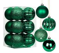 Adornos para árbol de Navidad de 8 cm, 12 piezas de bolas de Navidad frágiles, adornos para árbol de Navidad, decoración para árbol de Navidad, bolas para árbol de Navidad, decoración navideña