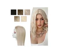 Adornos para el cabello para mujeres Topper de cabello humano for mujeres, 10-18 ", máquina brasileña recta natural, cabello Remy, 3*5 pulgadas, mono, base superior, piezas de cabello for pérdida o ad