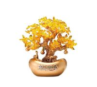 Adornos para el hogar Árbol de Riqueza con lingotes de Oro - Nueva decoración de Oficina - Planta de Dinero Feng Shui para la Prosperidad para inauguración de la casa y decoración artística de