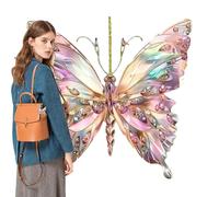 Adornos para el hogar, atrapasol de Mariposa, Dije para Ventana de Coche, arcoíris 2D con Purpurina voladora para Bolso, Espejo retrovisor para Puerta de casa, Estudiante