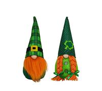 Adornos para estantes, un regalo, decoración de regalo verde, linda muñeca sin rostro