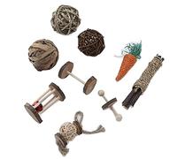 Adornos para Masticar, Juego Combinado de Molares Seguro y Duradero para Hámsteres y Conejos, Accesorios Profesionales para Uso