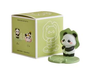 Adornos para pasteles Panda Soporte para teléfono móvil Escritorio Adornos pequeños Decoración de oficina Descompresión Salario Gas pobre
