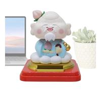 Adornos para salpicadero de coche, decoración china solar, figura de sacudidas de 3.07 pulgadas, funciona con energía solar, acción divertida de agitación, ideal para coche, escritorio, estilo oficina