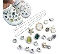 Adornos para Zapatos, 20pcs Pins para Crocs Shoe Charms Adornos para Zapatos Niña Bricolaje Clog Accesorios para Sandalias para Mujeres