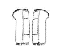 Adornos Pilotos Traseros Cubierta Cromada ABS Para Luces Traseras Embellecedores Faros Antiniebla Traseros Para GWM Para Great Wall Camioneta Power Power 2020-2022(Fibra de carbon)