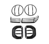 Adornos Pilotos Traseros Cubierta Embellecedora Luz Trasera Para Faro Coche Decoración Señal Giro Espejo Retrovisor Para Jeep Para Wrangler JL 2018 Up(B Style)