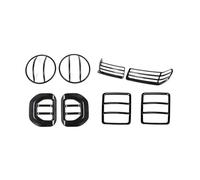 Adornos Pilotos Traseros Cubierta Embellecedora Luz Trasera Para Faro Coche Decoración Señal Giro Espejo Retrovisor Para Jeep Para Wrangler JL 2018 Up(A Style)