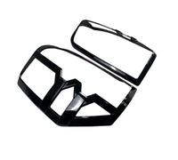 Adornos Pilotos Traseros Cubierta Luz Trasera ABS Para Mitsubishi Para Triton L200 MR 2019-2022 Para Ram 1200 Para Strada Para Strakar Cabina Doble Cubierta Luz Trasera(Negro brillante)