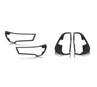 Adornos Pilotos Traseros Embellecedores Cubierta Envolvente Faro/luz Trasera Coche Color Negro Mate Para Toyota Para Hilux 2021-2025 Marco Lámpara Para Capós 4 Uds Cubierta Luz Trasera Coche
