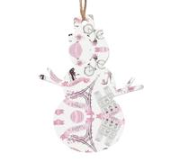 Adornos románticos de madera con diseño de mariposa Eiffel de París para colgar en el árbol de Navidad, decoración festiva para el hogar