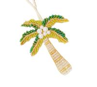 Adornos únicos de tela con temática subacuática, diseños de peces, animales marinos, decoración de bolsa para bolso y mochila, parches de tela de animales con temática marina, Green, Coconut Tree