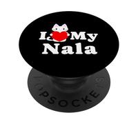 Adoro a mi Nala, dueña de Gatos, Amante de los Gatitos PopSockets PopGrip Adhesivo